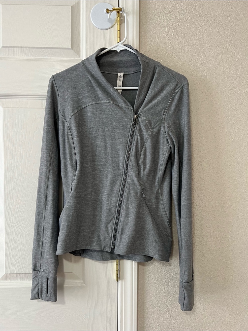 Lululemon Precision Jacket Heathered Battleship Gray Size 8